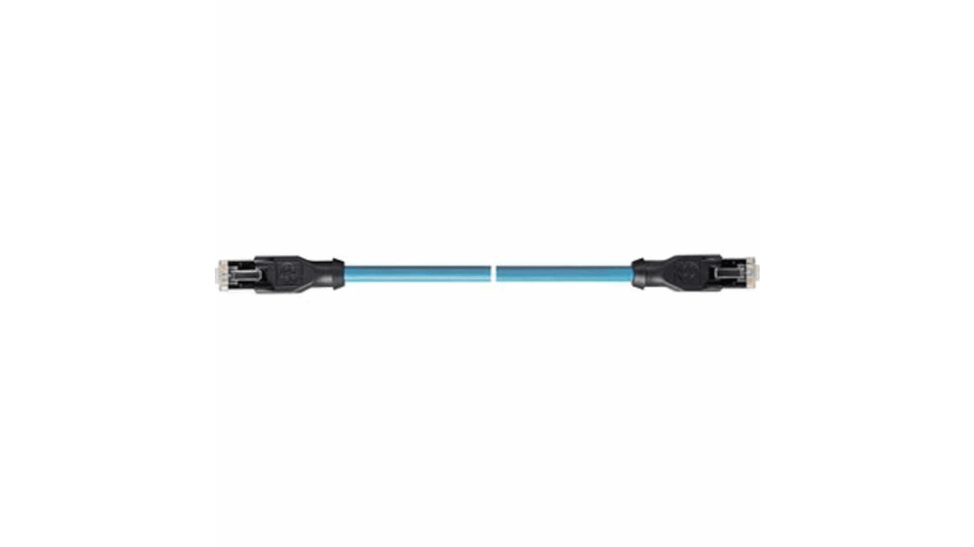 LappETHERLINE, 3m Cat5e, Blue RJ45 to Male RJ45 Male, SF/UTPShielded, Terminated PUR Sheath