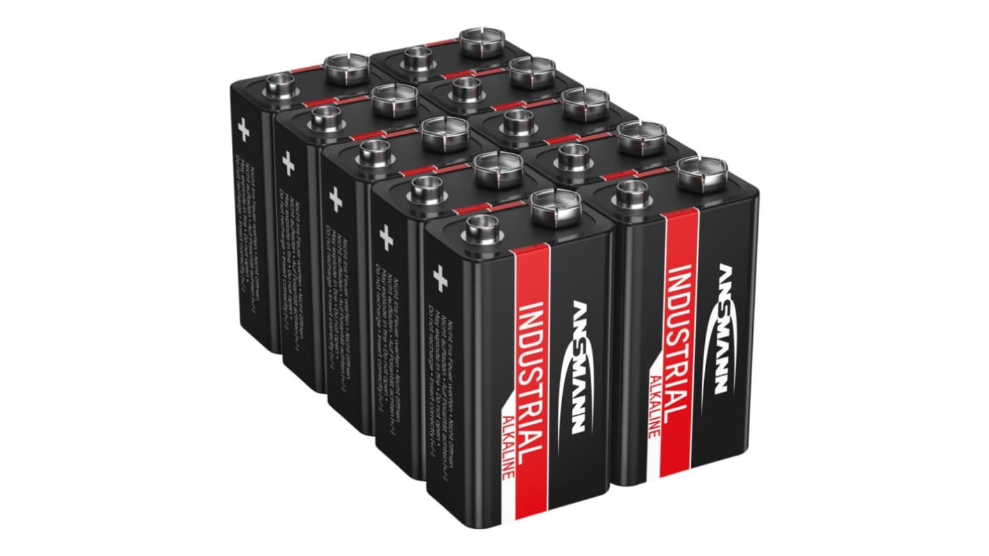 Ansmann Ansmann Industrial Alkaline 9V Batteries 9V
