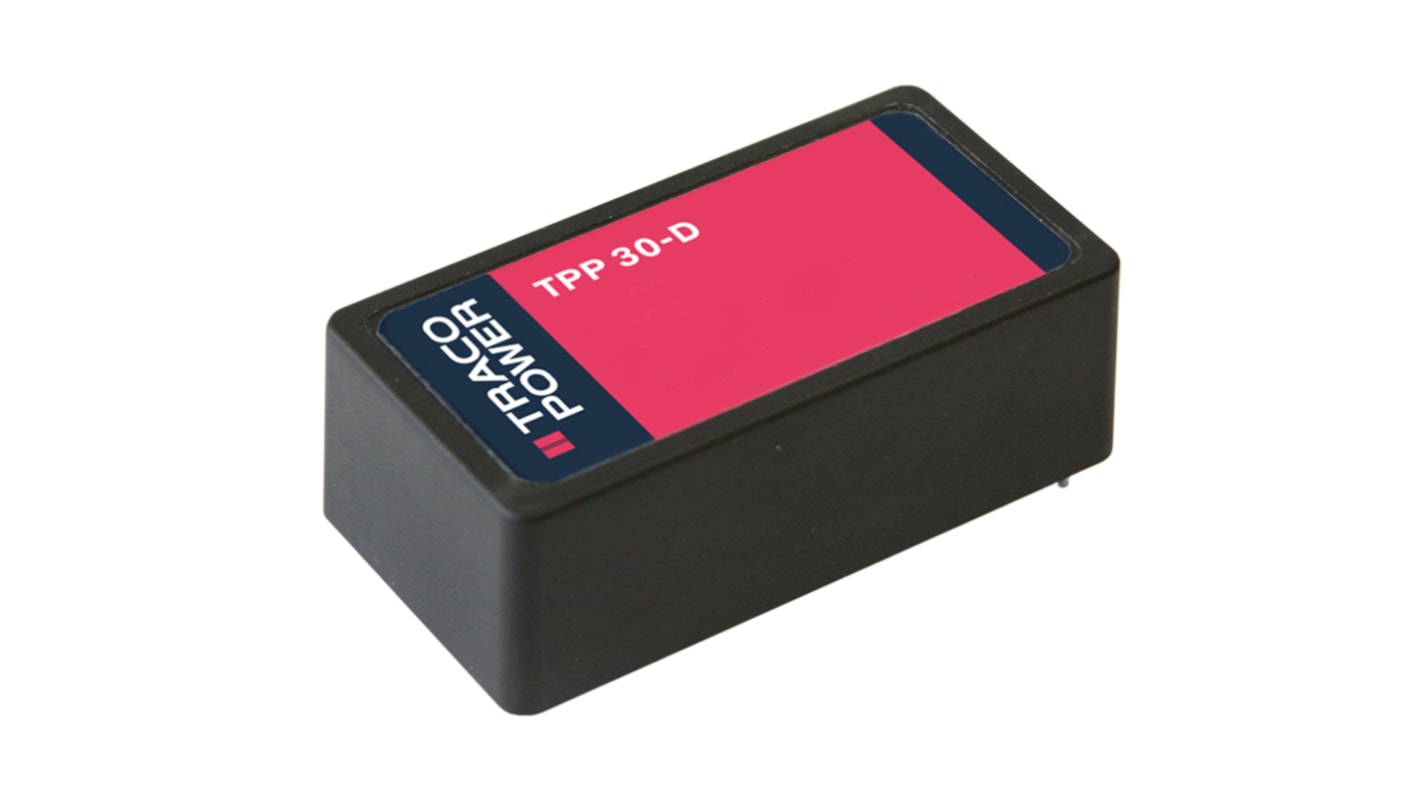 TRACOPOWER Switching Power Supply, TPP 30-115-D, 15V dc, 2A, 30W, 1 Output, 120 → 370 V dc, 85 → 264 V ac