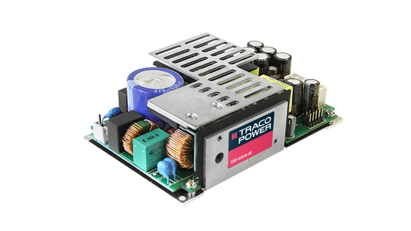 TRACOPOWER Switching Power Supply, TPP 450-136A-M, 36V dc, 8.86A, 450W, 1 Output, 120 → 370 V dc, 85 →