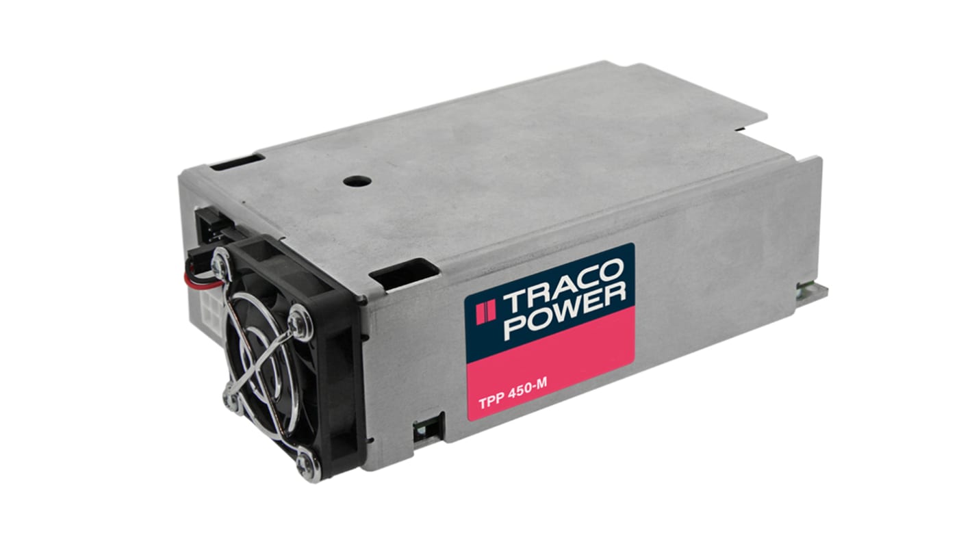 TRACOPOWER Switching Power Supply, TPP 450-115-M, 15V dc, 30A, 450W, 1 Output, 120 → 370 V dc, 85 → 264 V