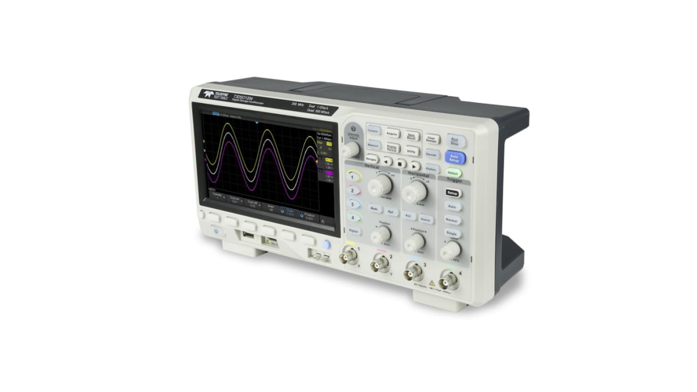 Teledyne LeCroy T3DSO1204 T3DSO1000 Series, 200MHz Bench Oscilloscope, 4 Analogue Channels