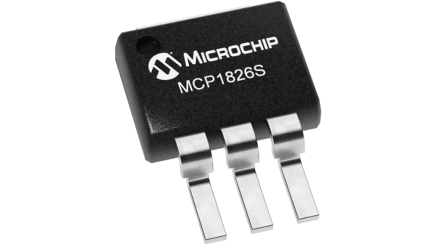 Microchip MCP1826S-1202E/EB, 1 Low Dropout Voltage, Voltage Regulator 1A, 1.2 V 3-Pin, DDPAK