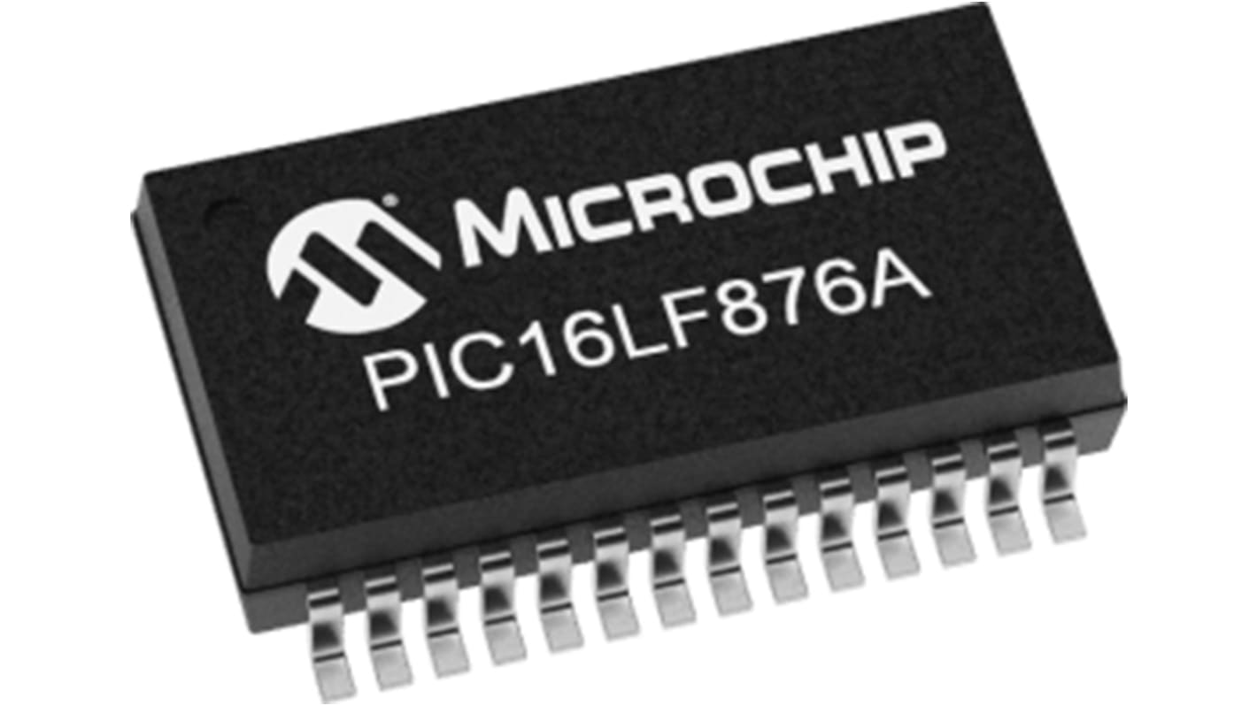 Microcontrolador Microchip PIC16LF876A-I/SO, núcleo PIC de 8bit, RAM 368 B, 20MHZ, SOIC de 28 pines