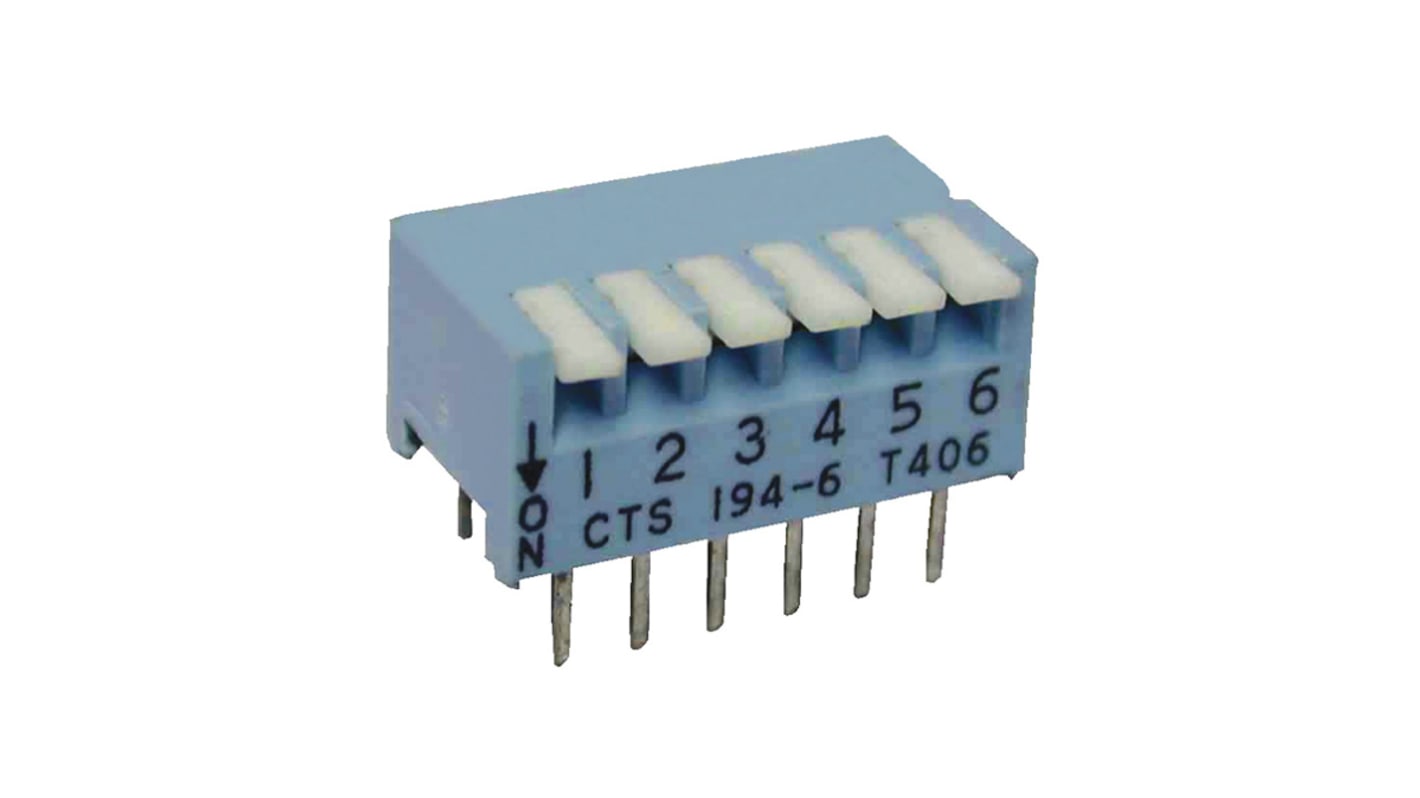 CTS 5 Way Through Hole DIP Switch SPST, Piano Actuator