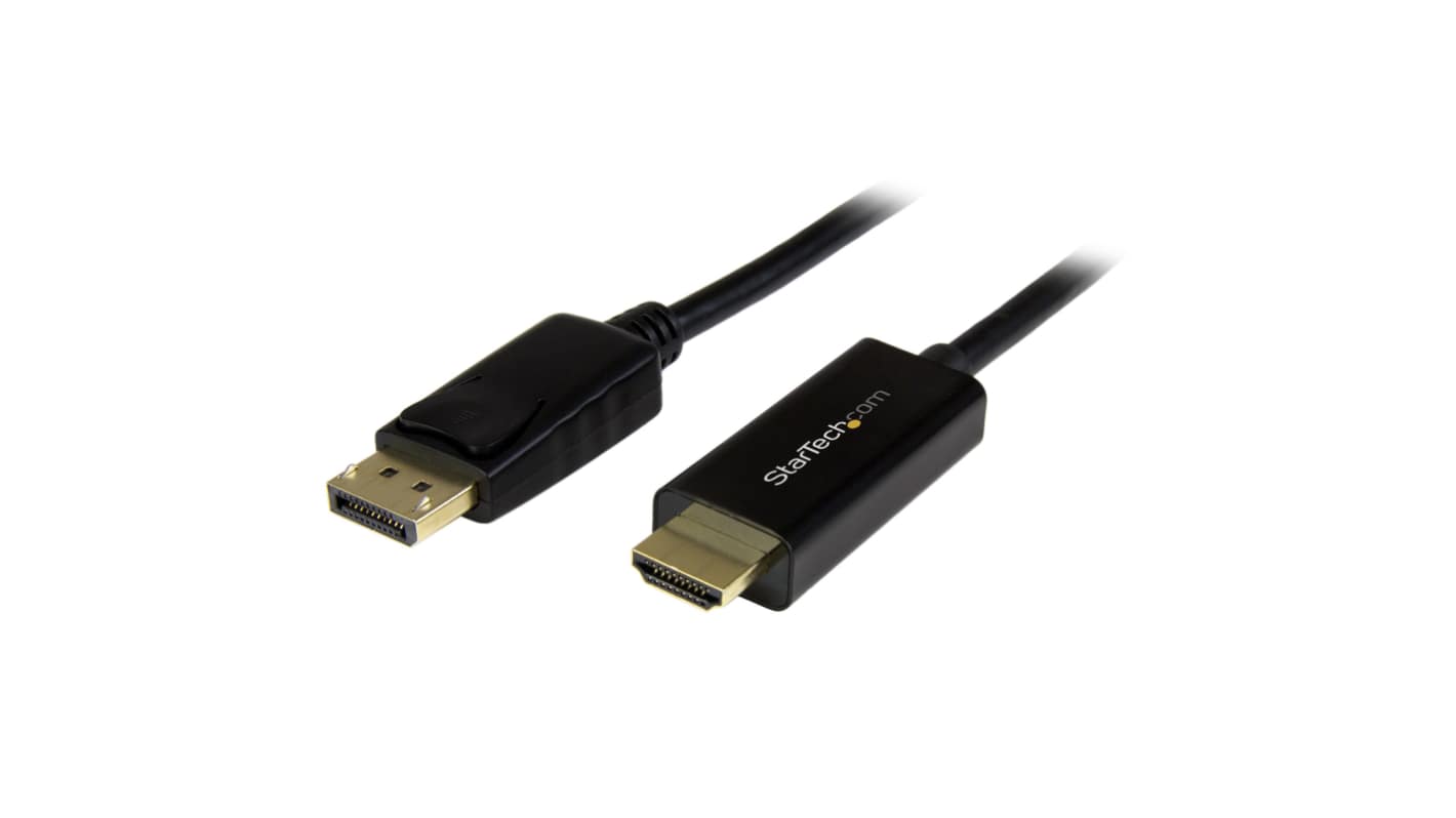 StarTech.com DisplayPort to HDMI Adapter, 2m Length - 3840 x 2160 Maximum Resolution