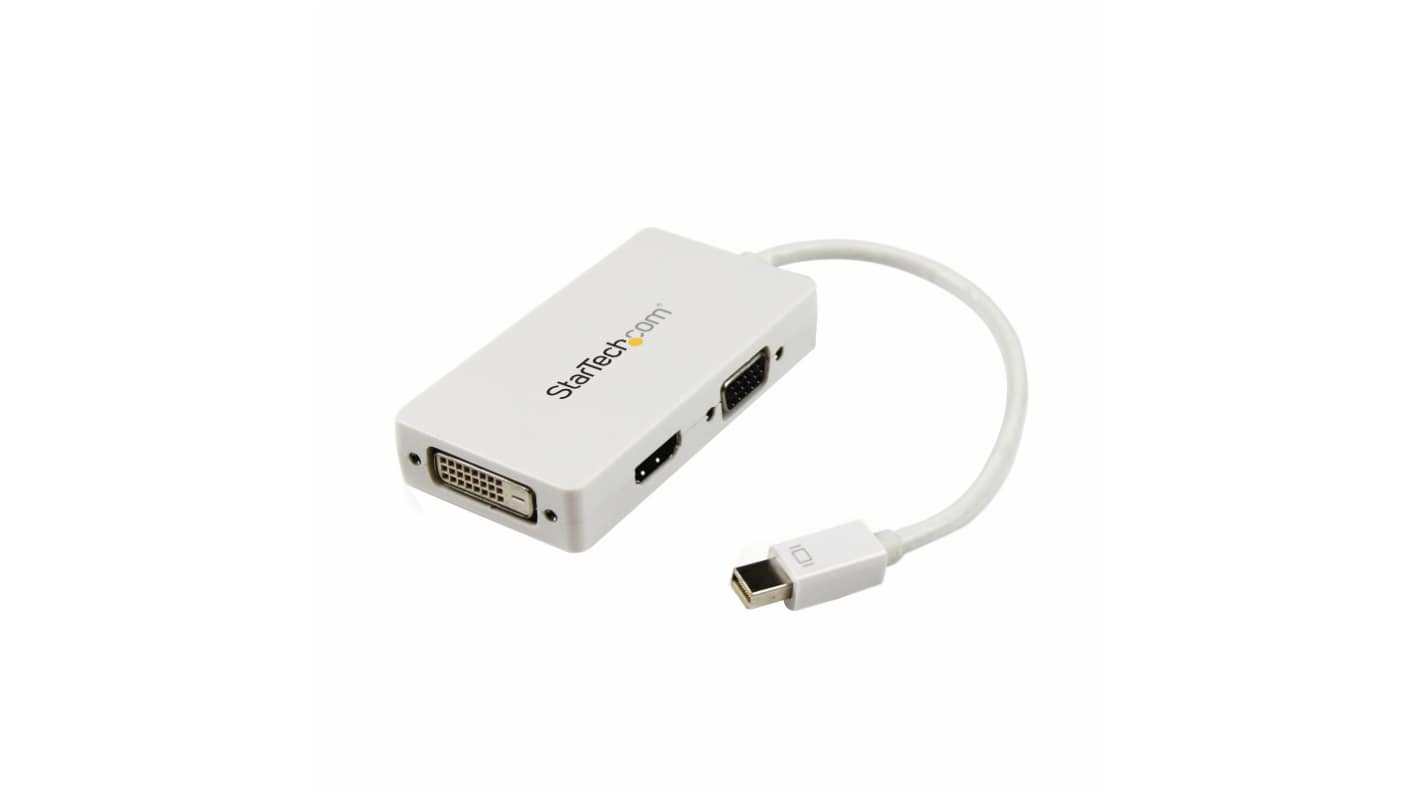StarTech.com 3 port Mini DisplayPort to DVI, HDMI, VGA Adapter, 150mm Length - 1920 x 1200 Maximum Resolution