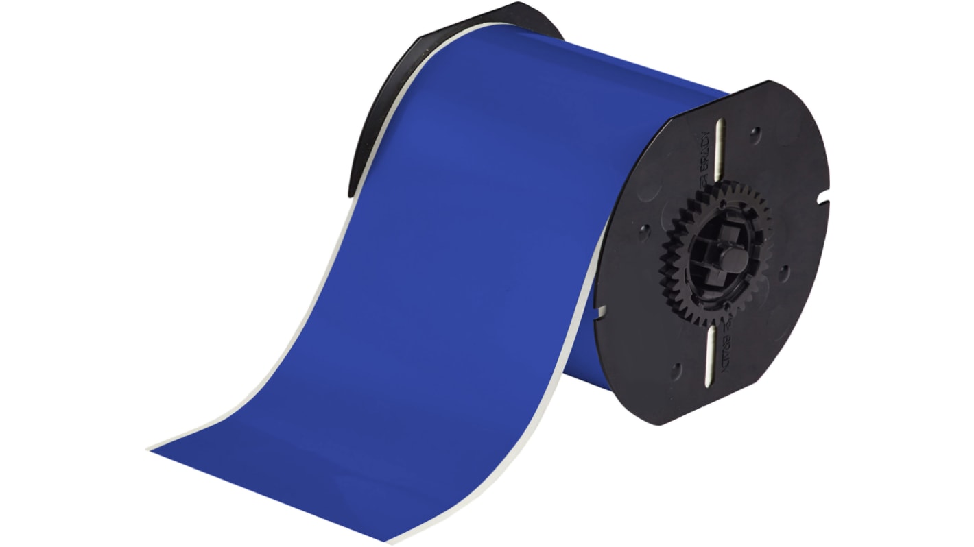 Brady B-7569 Vinyl Blue Label Roll, 101mm Width, 1 Roll Qty
