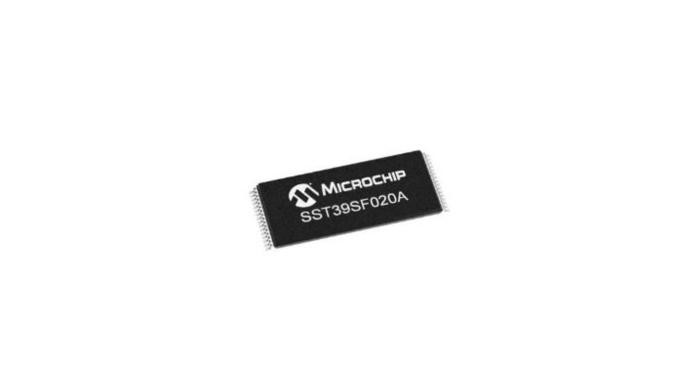 Microchip 分门闪存芯片, 4Mbit, 并行接口, TSOP, 32针, 4.5 V→5.5 V, 512K x 8, SST39系列