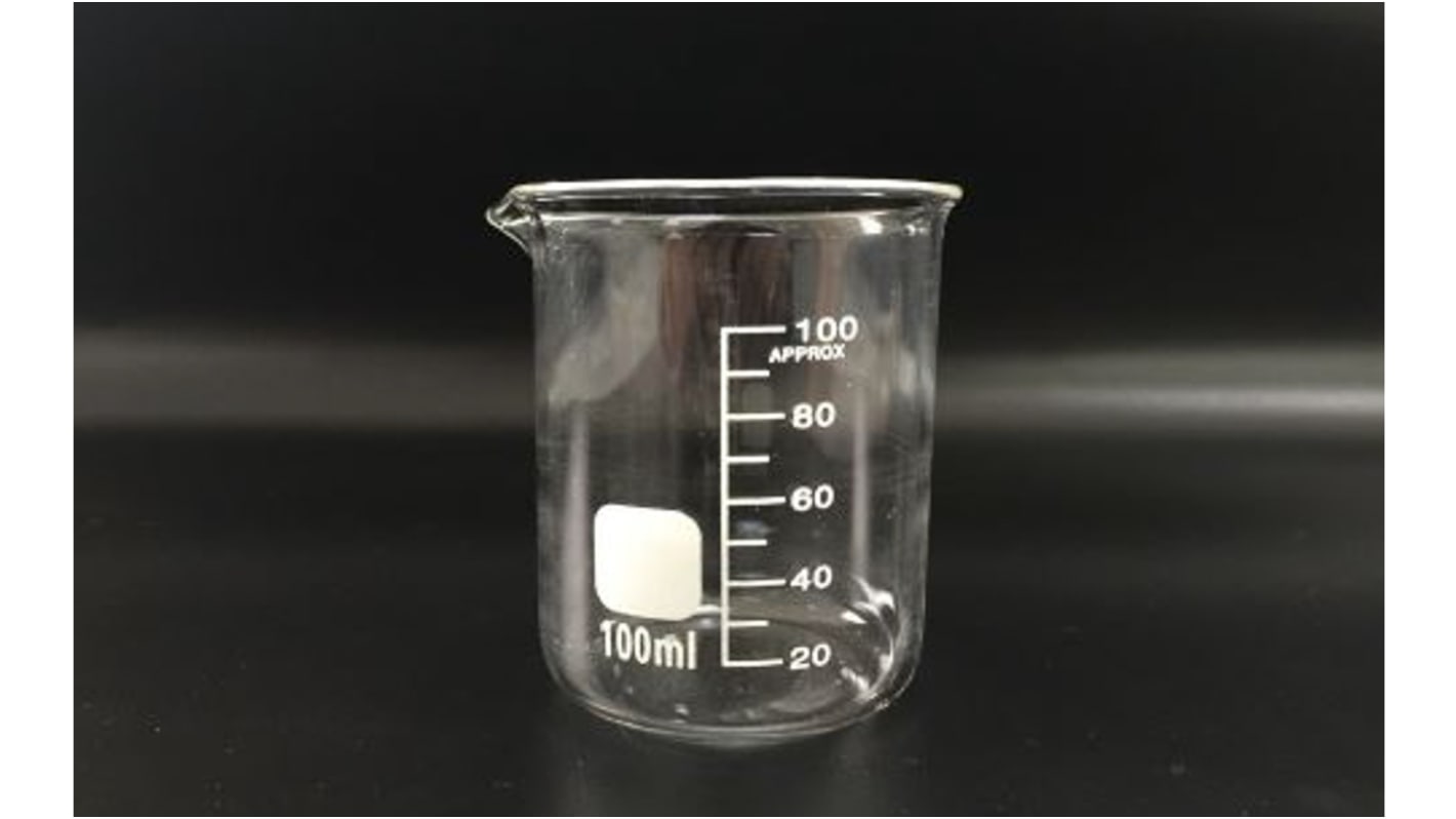 RS PRO Borosilicate Glass 100ml Beaker