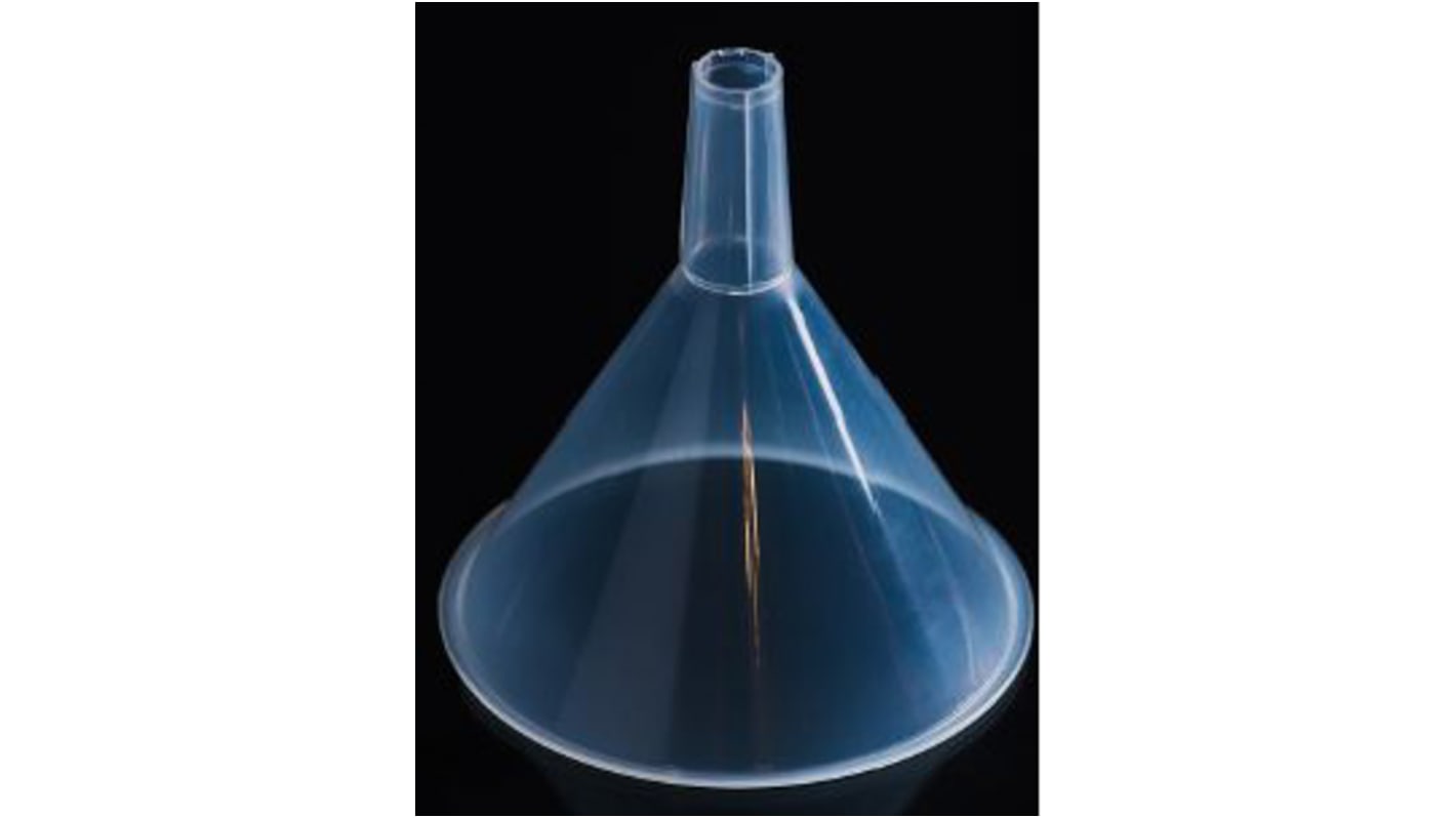 RS PRO PE Industrial Funnel, With 120mm Funnel Diameter, 9mm Stem Diameter