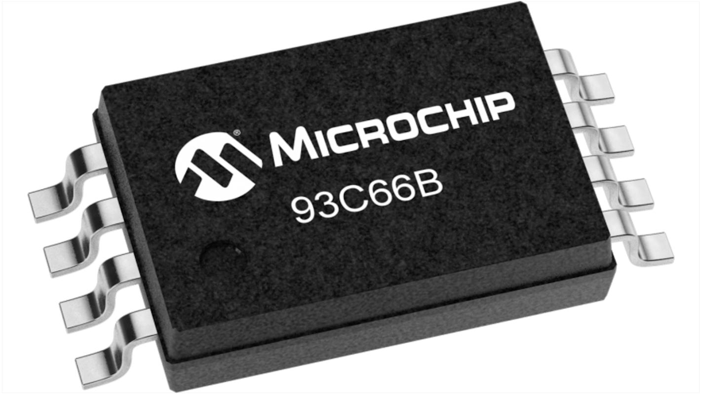 Microchip 4kbit EEPROM-Speicher, Seriell (3-Draht) Interface, TSSOP, 200ns SMD 256 x 16 bit, 256 x 8-Pin 16bit