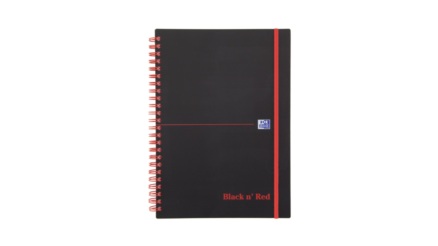 ノート Black n Red 黒/赤 ハードカバー A5 70枚