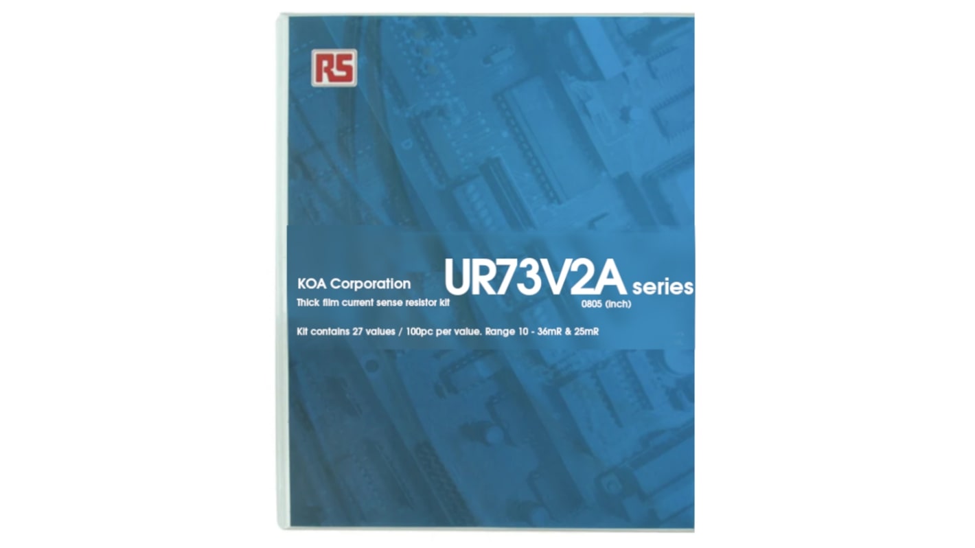 Kit de resistencia KOA Película Gruesa Montaje en Superficie 2700 piezas, 10mΩ AEC-Q200