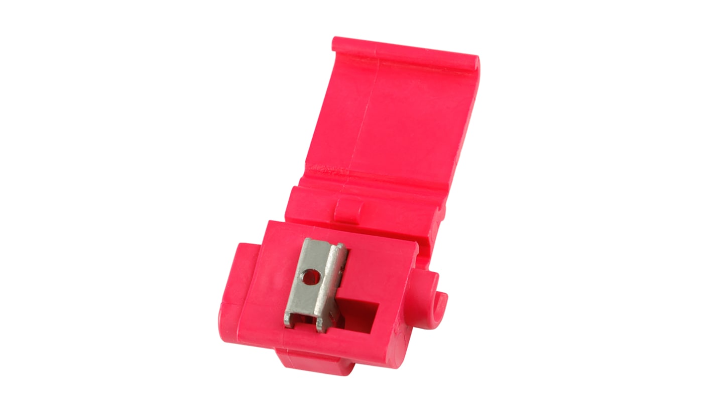 RS PRO Splice Connector, Red, Insulated, Tin 0.5 → 0.75 mm², 26 → 22 AWG