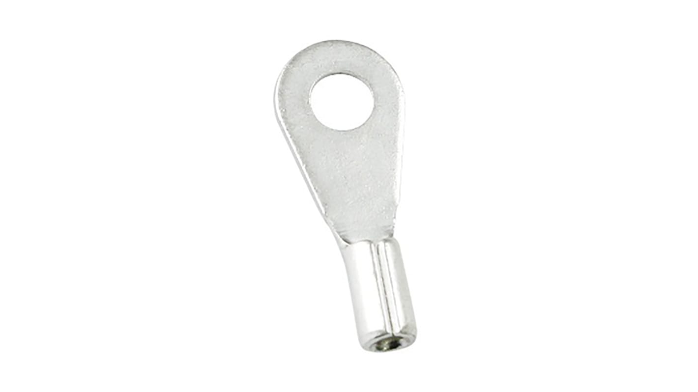 RS PRO Uninsulated Ring Terminal, 3.2mm Stud Size, 1.5mm² to 2.5mm² Wire Size