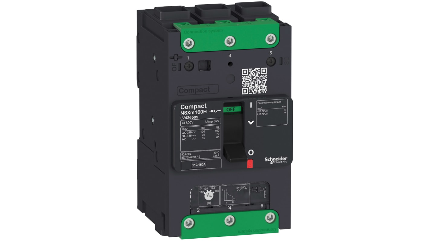 Interruttore magnetotermico scatolato LV426502, 3, 32A, 690V, potere di interruzione 70 kA, A clip