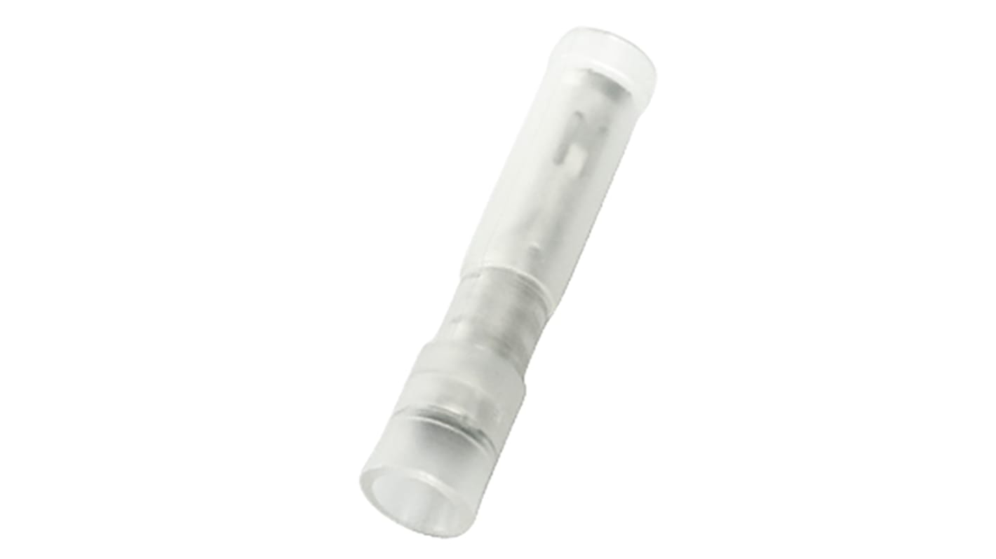 Terminal de lengüeta hembra aislado transparente RS PRO de crimpar, 2.05mm, 0.5mm² → 0.75mm², long. 24.8mm, de Latón,