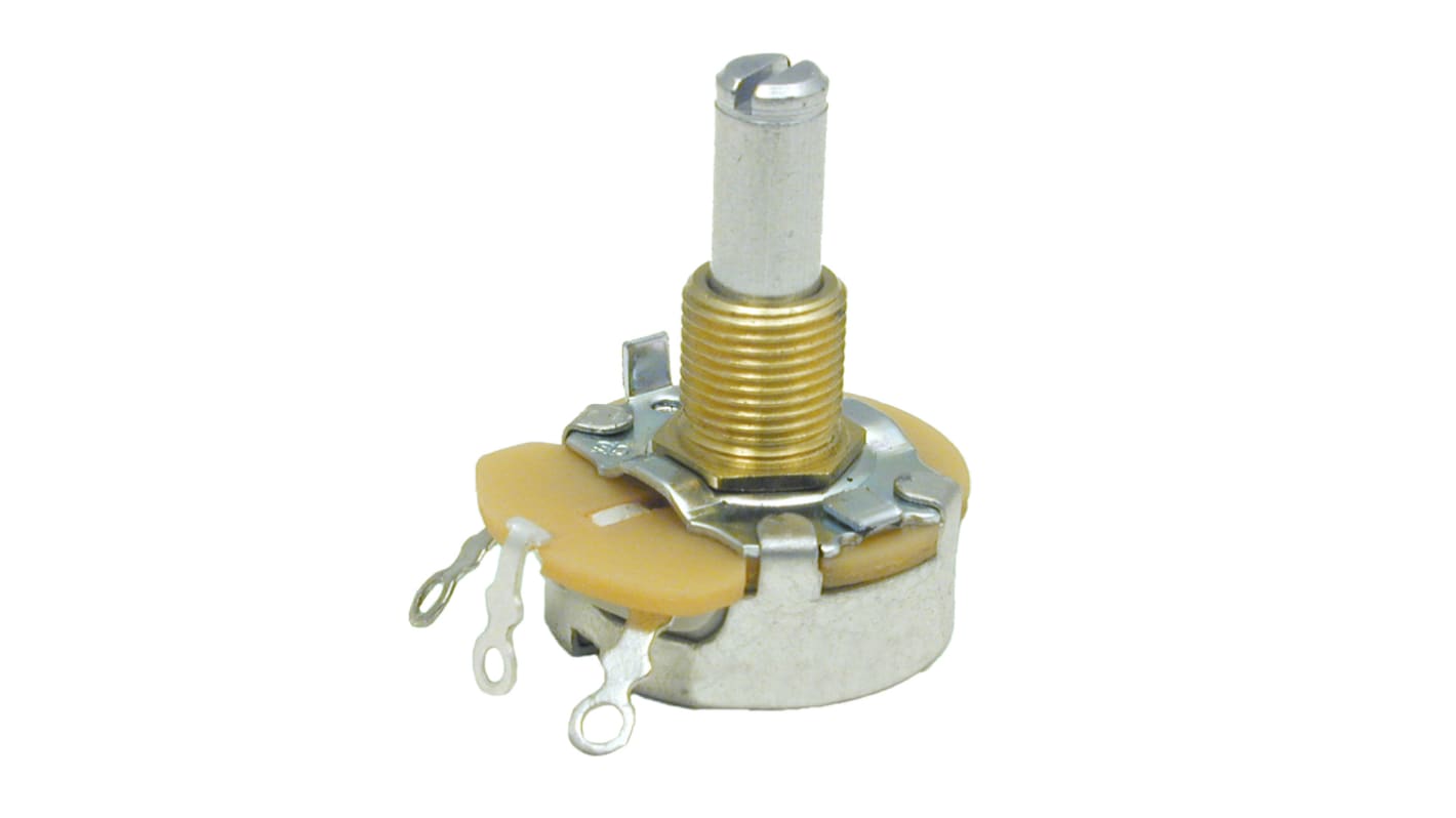 CTS 026 500Ω Linear Potentiometer Panel Mount, 026TB32R501B1A1