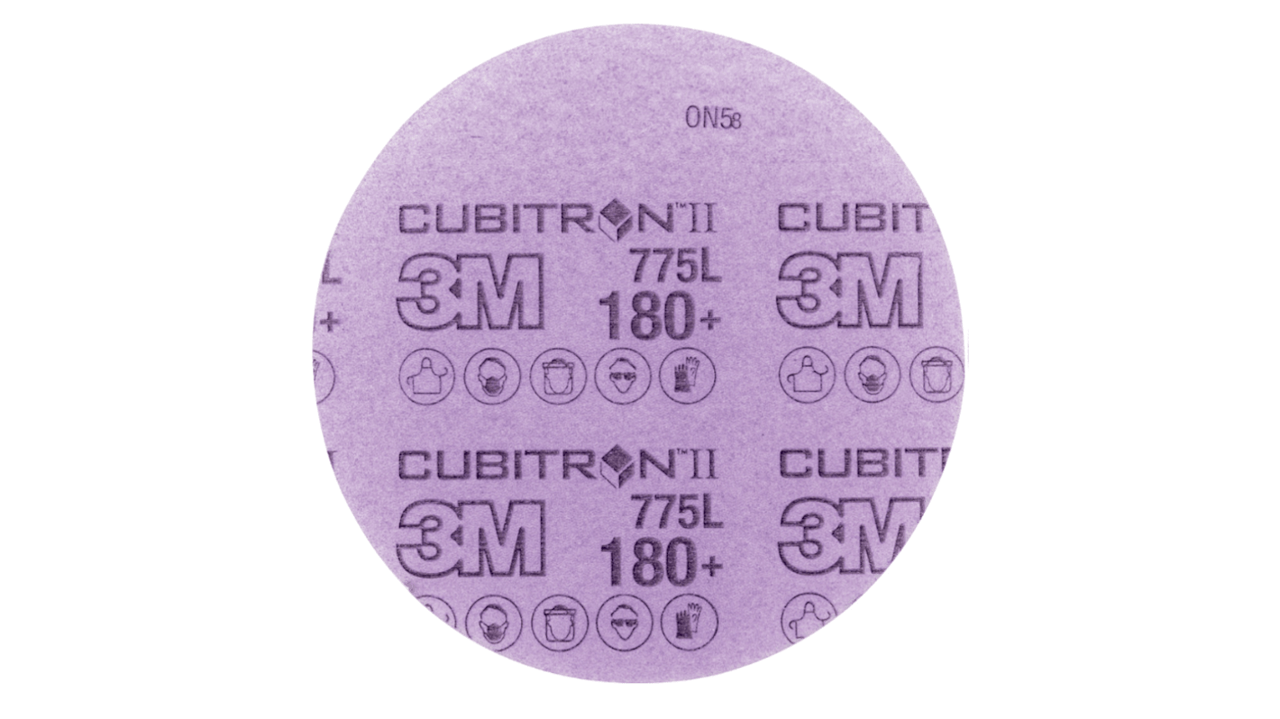 3M Cubitron™ II Ceramic Sanding Disc, 150mm, P180 Grit, 775L, 50 in pack