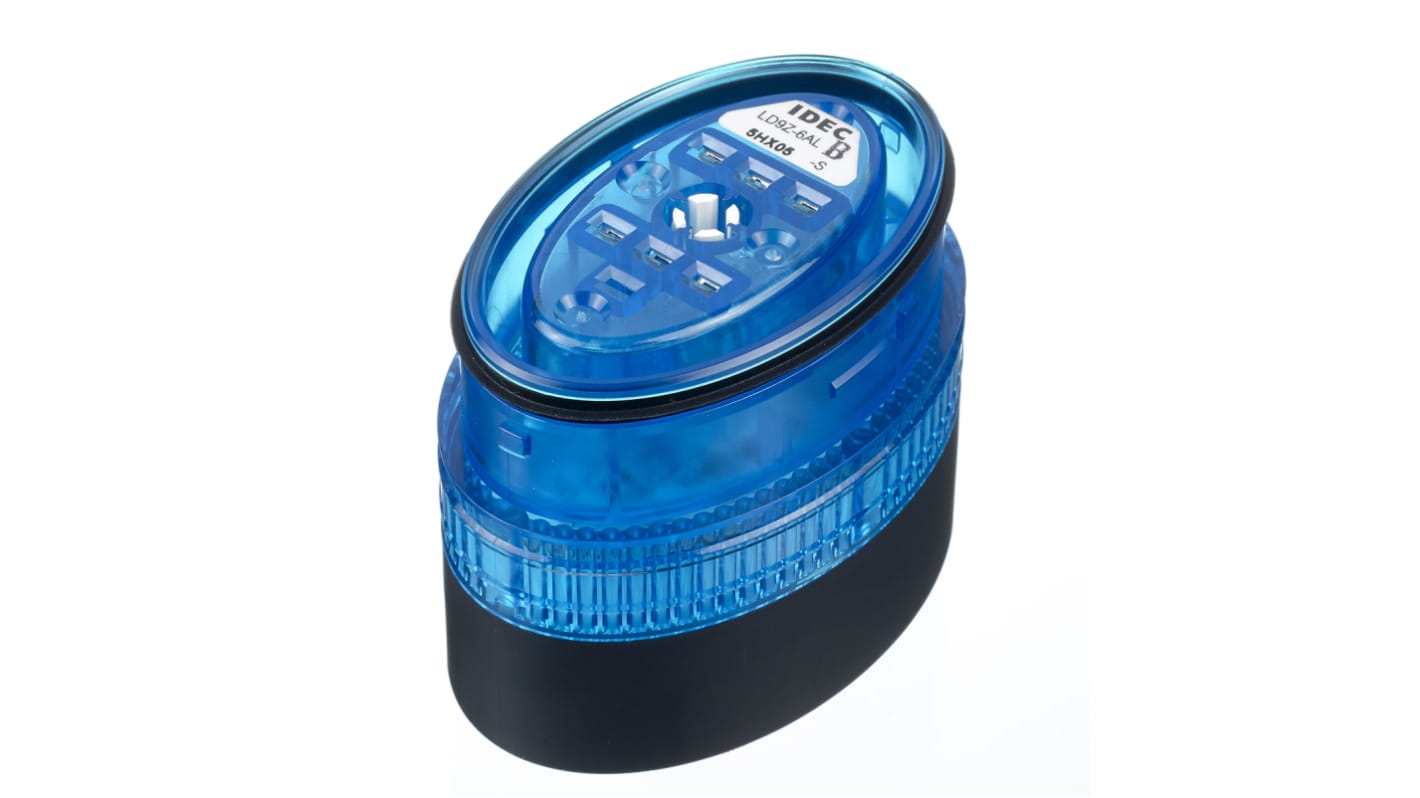 Indicador luminoso Idec serie LD9Z, efecto Intermitente, Constante, LED, Azul, alim. 24 V ac / dc