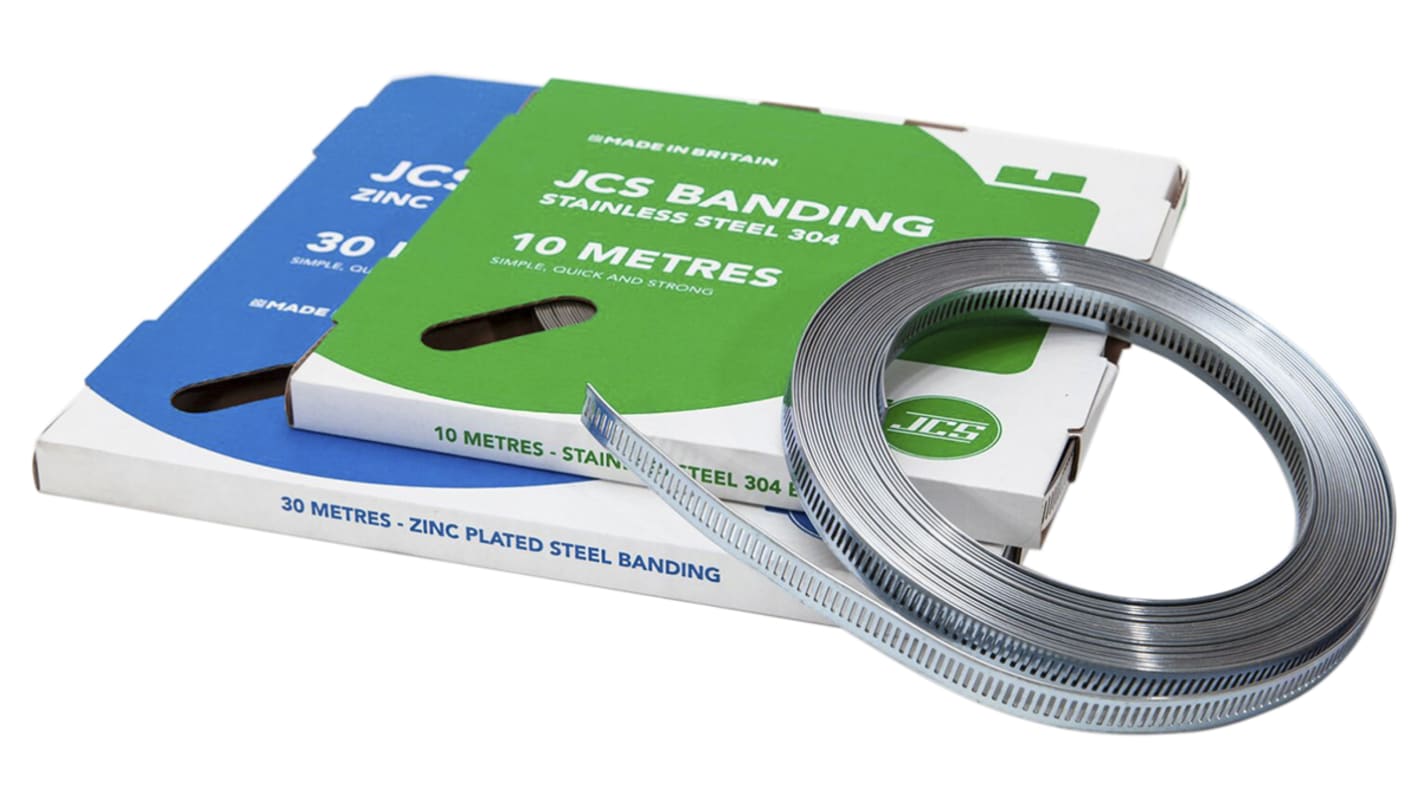 JCS 1 Piece Mild Steel Hose Clip Banding