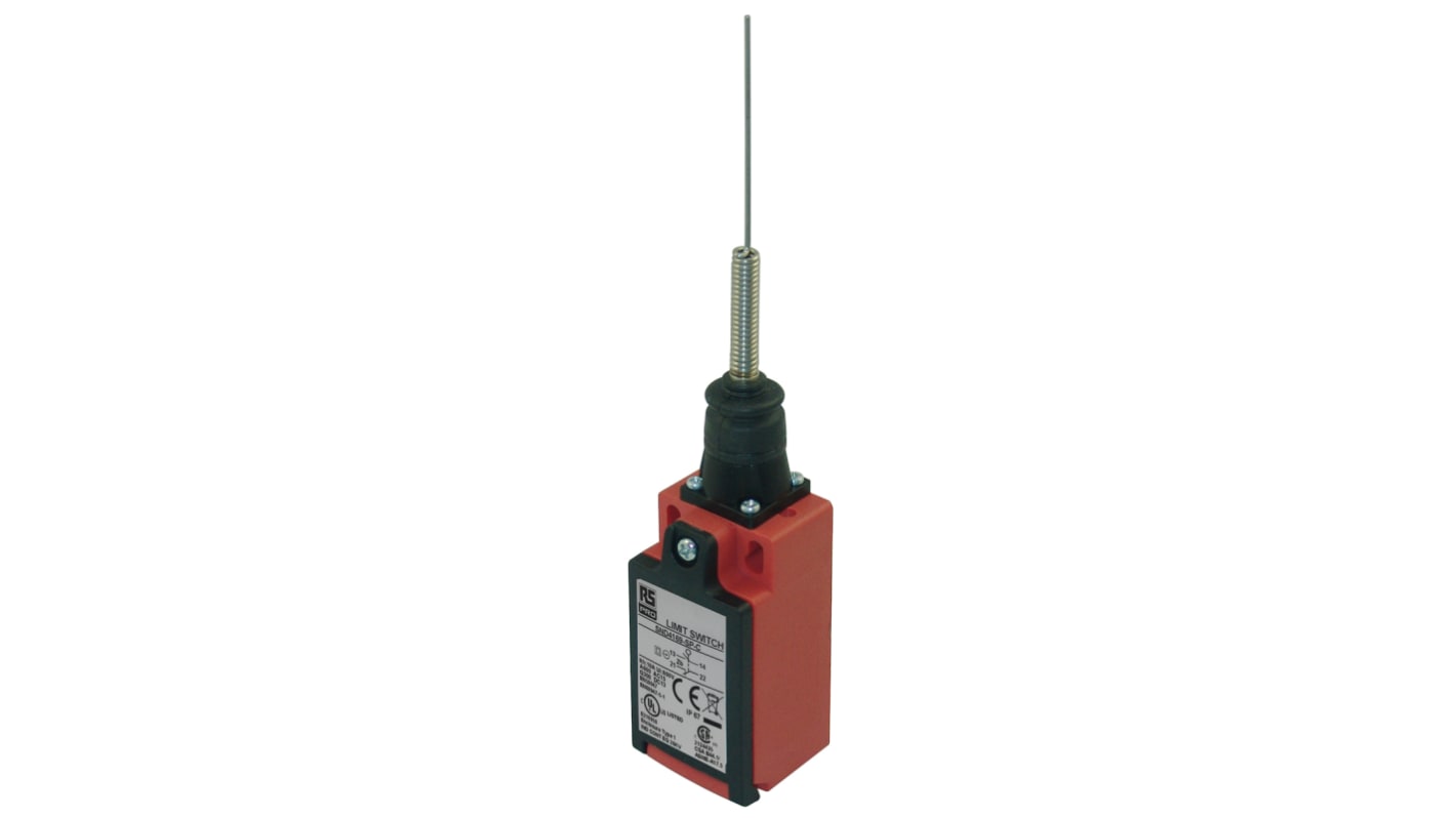 RS PRO Cats Whisker Limit Switch, NO/NC, IP67, Glass Reinforced Plastic (GRP) Housing