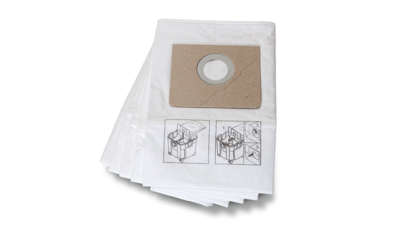 Bolsa para Aspiradoras FEIN 31345062010, 5 unidades, para usar con Dustex 35 L (Dustex 35 L), kit de Dustex 35 L