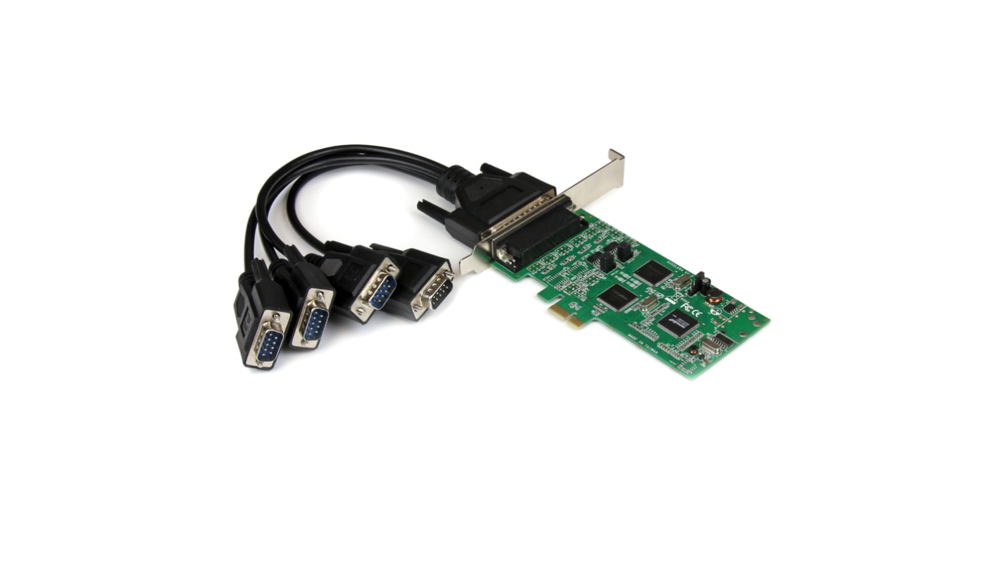 Karta szeregowa, RS232, l. portów: 4, 460.8kbit/s, FIFO: 256 B, magistrala: PCIe, Szeregowe