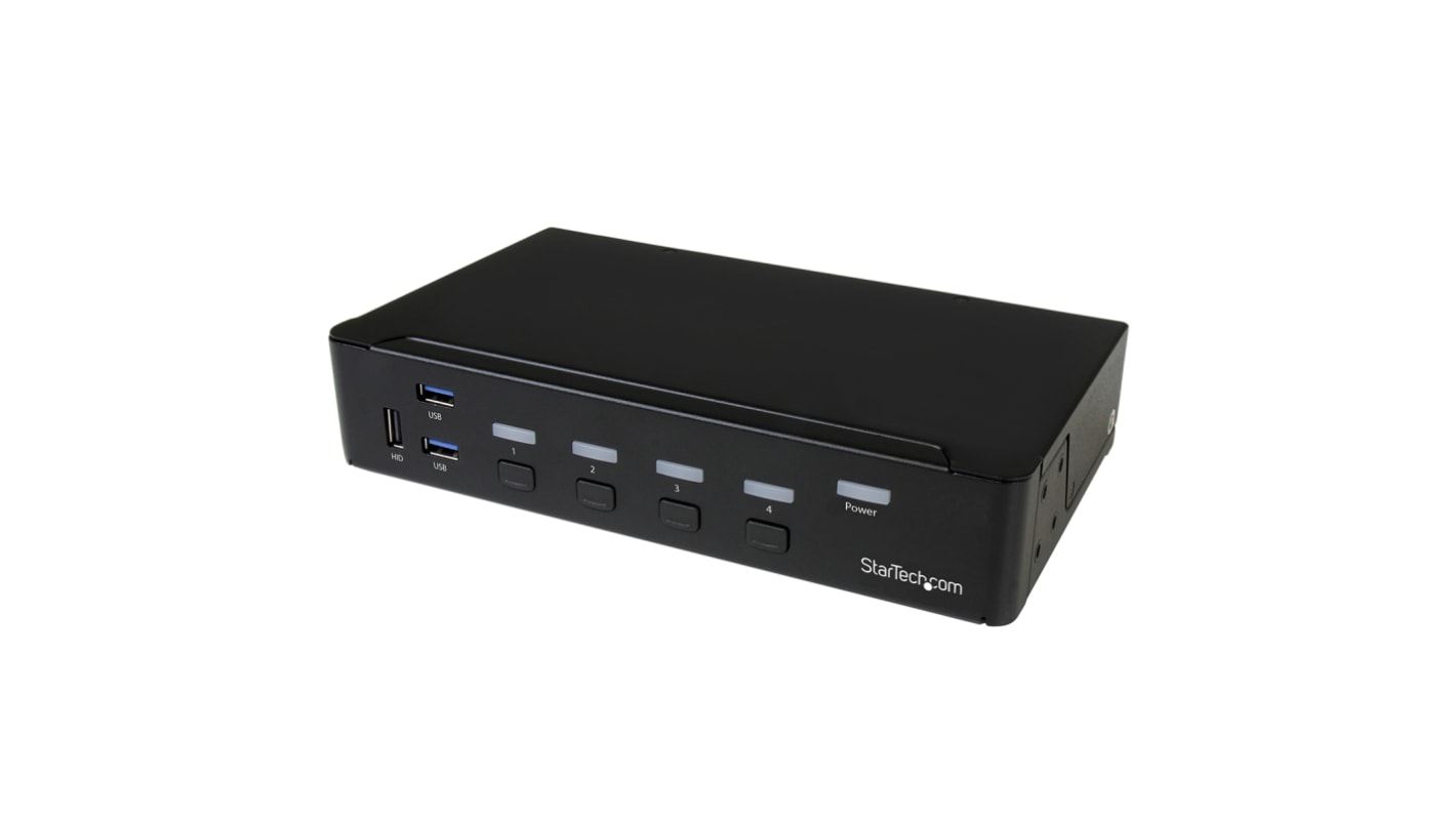 StarTech.com 4 Port USB HDMI KVM Switch, 3.5 mm Stereo 1920 x 1080 Maximum Resolution