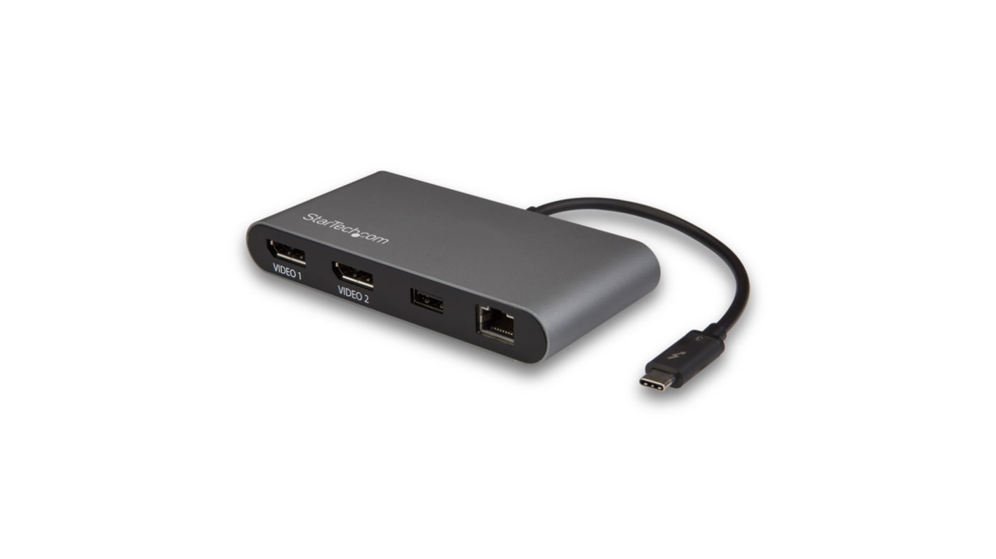 StarTech.com Dual Monitor 5K Thunderbolt 3 Docking Station with DisplayPort - 1 x USB ports, USB C