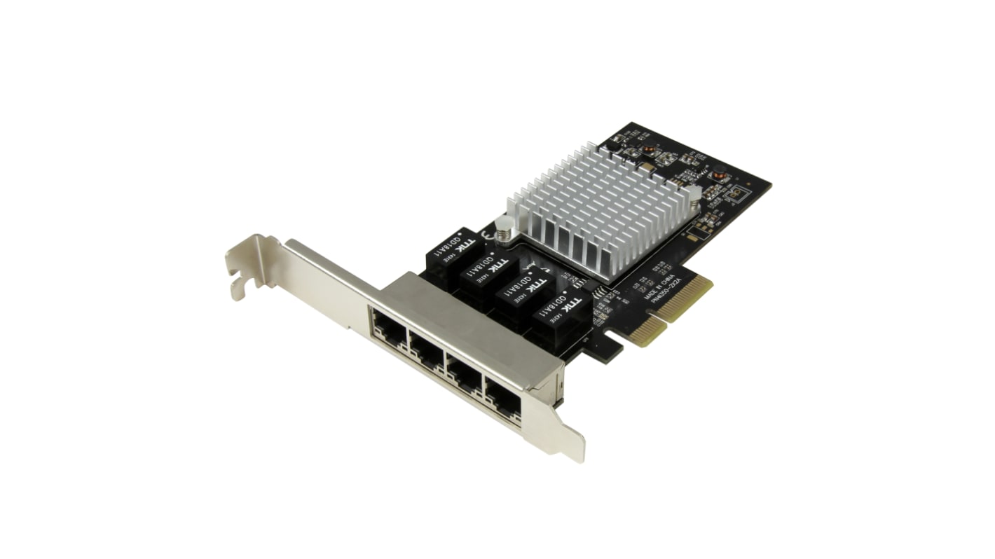 StarTech.com 4 Port PCIe RJ45 Network Card, 10/100/1000Mbit/s