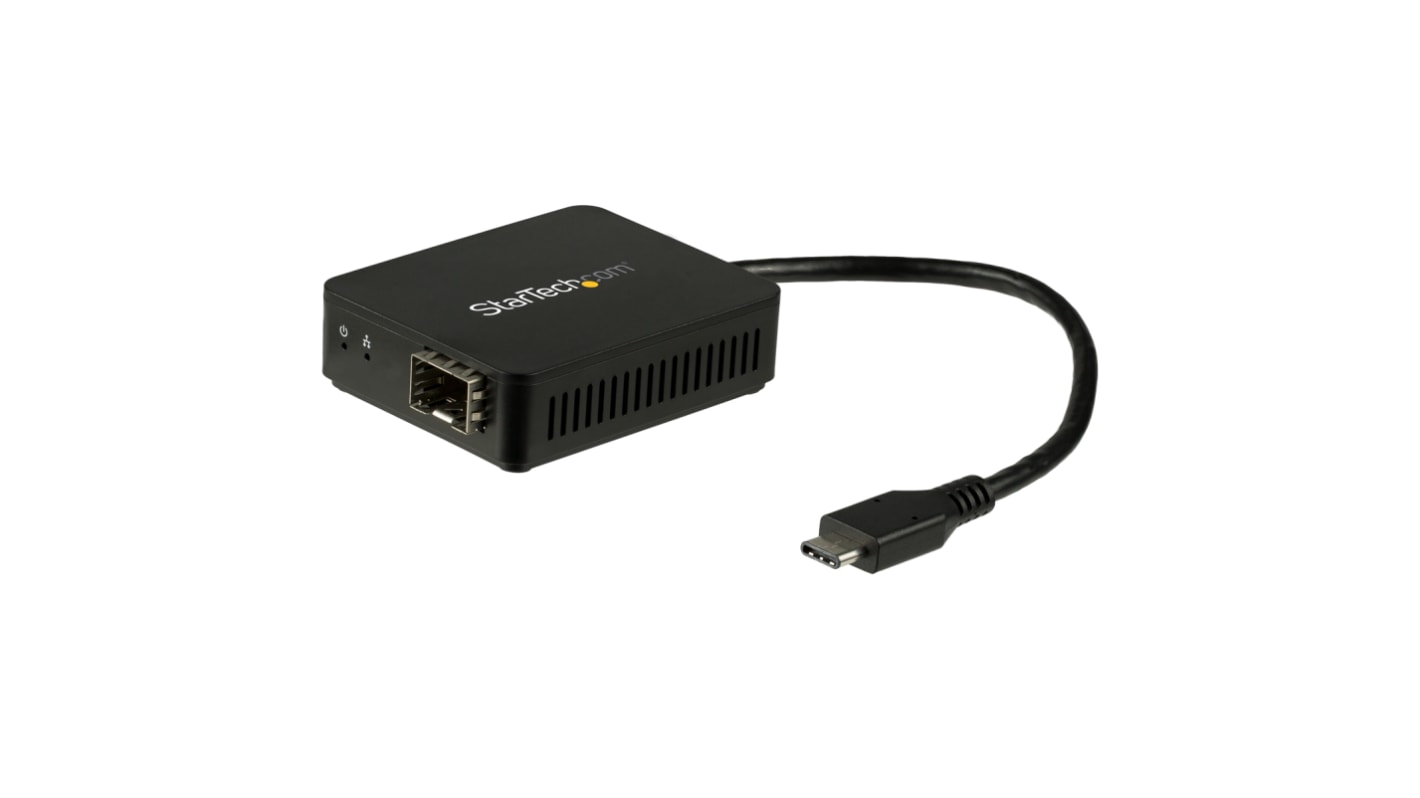 Startech 1 Port USB-C Fiber Ethernet Fiber Optic Converter, 1000Mbit/s