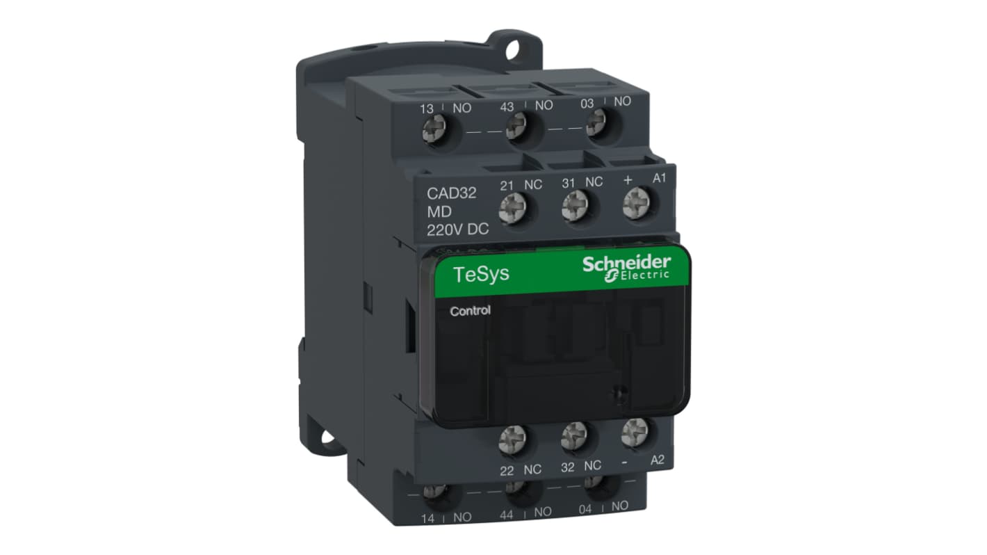 Schneider Electric 控制继电器, 690 V 交流电源, 触点10 A, 2 常开 + 2 常闭, 5P, CAD系列