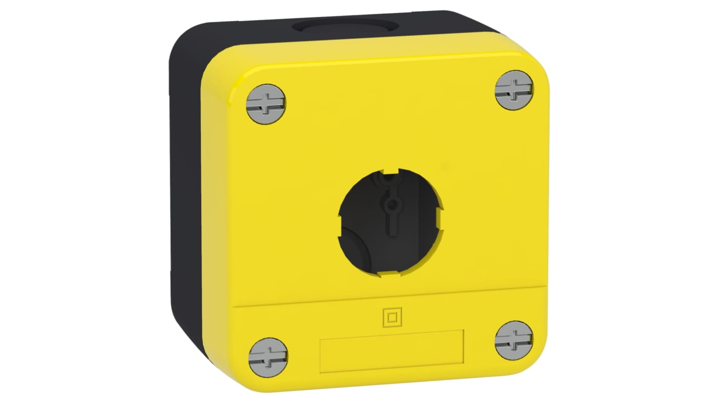 Schneider Electric 单孔按钮盒, Φ30mm孔径, 黄色聚丙烯外壳, 最高+70°C, XACA系列