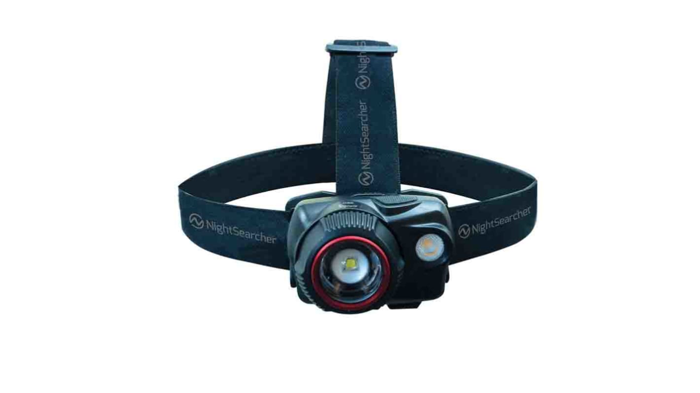 Nightsearcher LED Head Torch - Rechargeable 580 lm, 62 mm