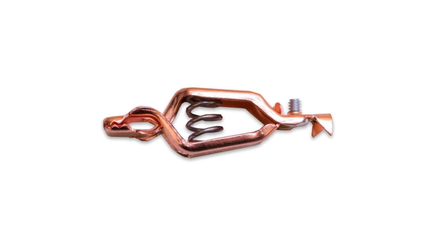 Mueller Electric Crocodile Clip, Copper Contact, 40A