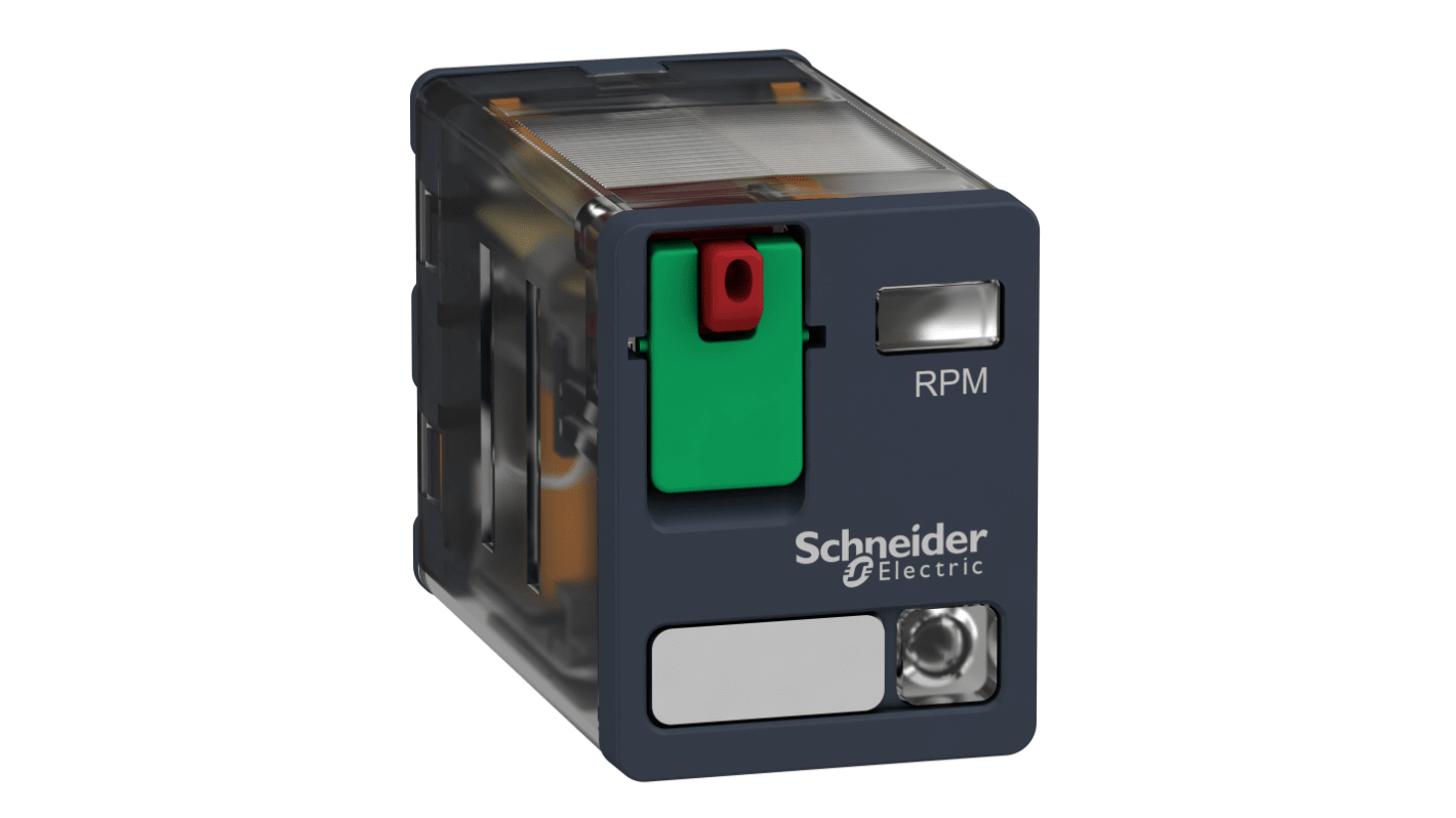 Schneider Electric Power Relay, 24V ac Coil, 15A Switching Current, DPDT