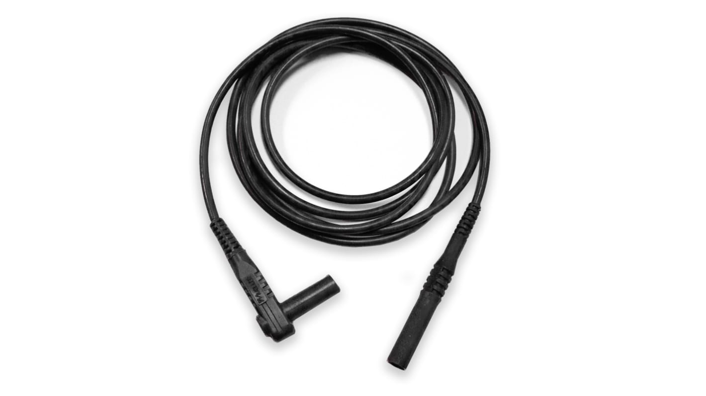 Mueller Electric 4mm插头测试线, 1.8m线长, 1kV, 20A, 黑色