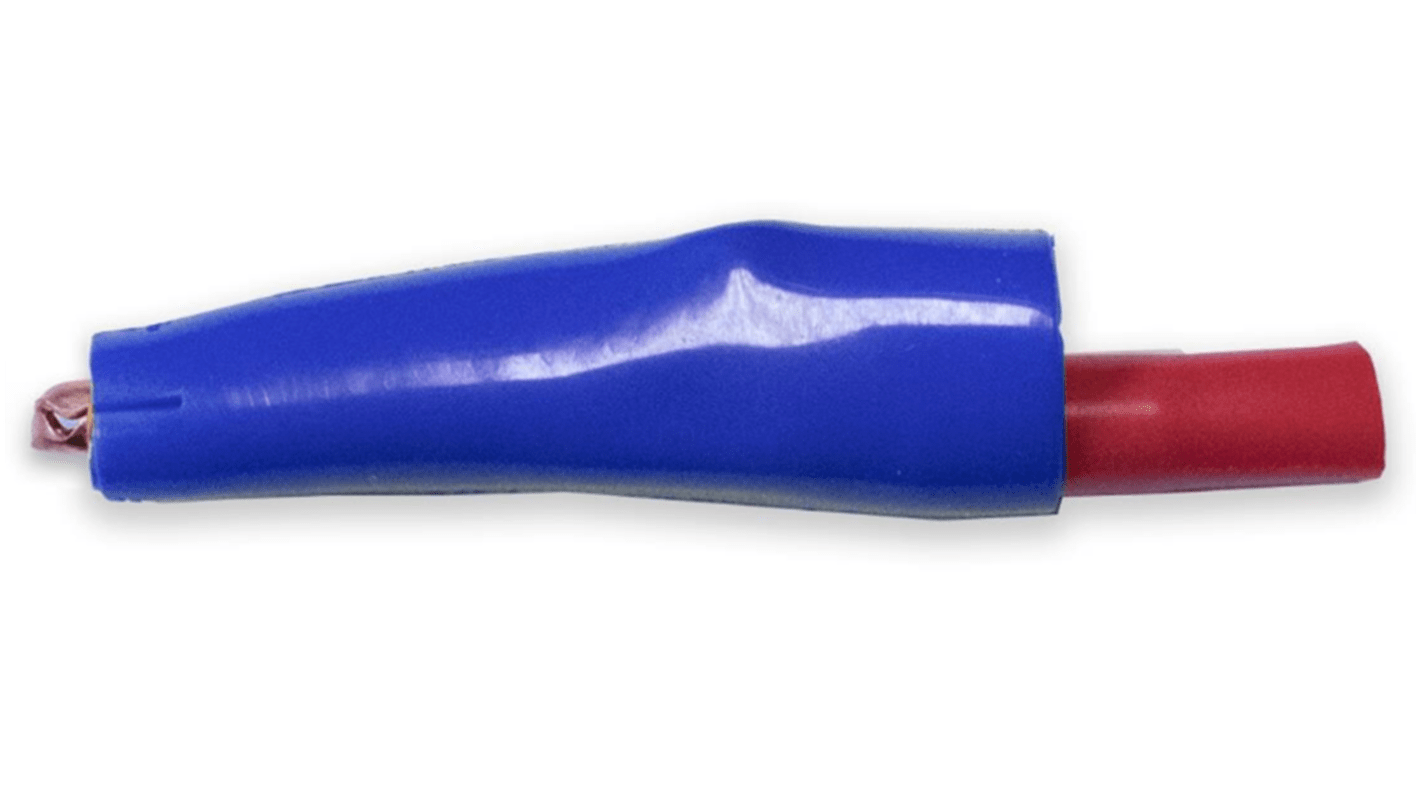 Mueller Electric Kupfer 8mm Krokodilklemme, Blau isoliert, 10A