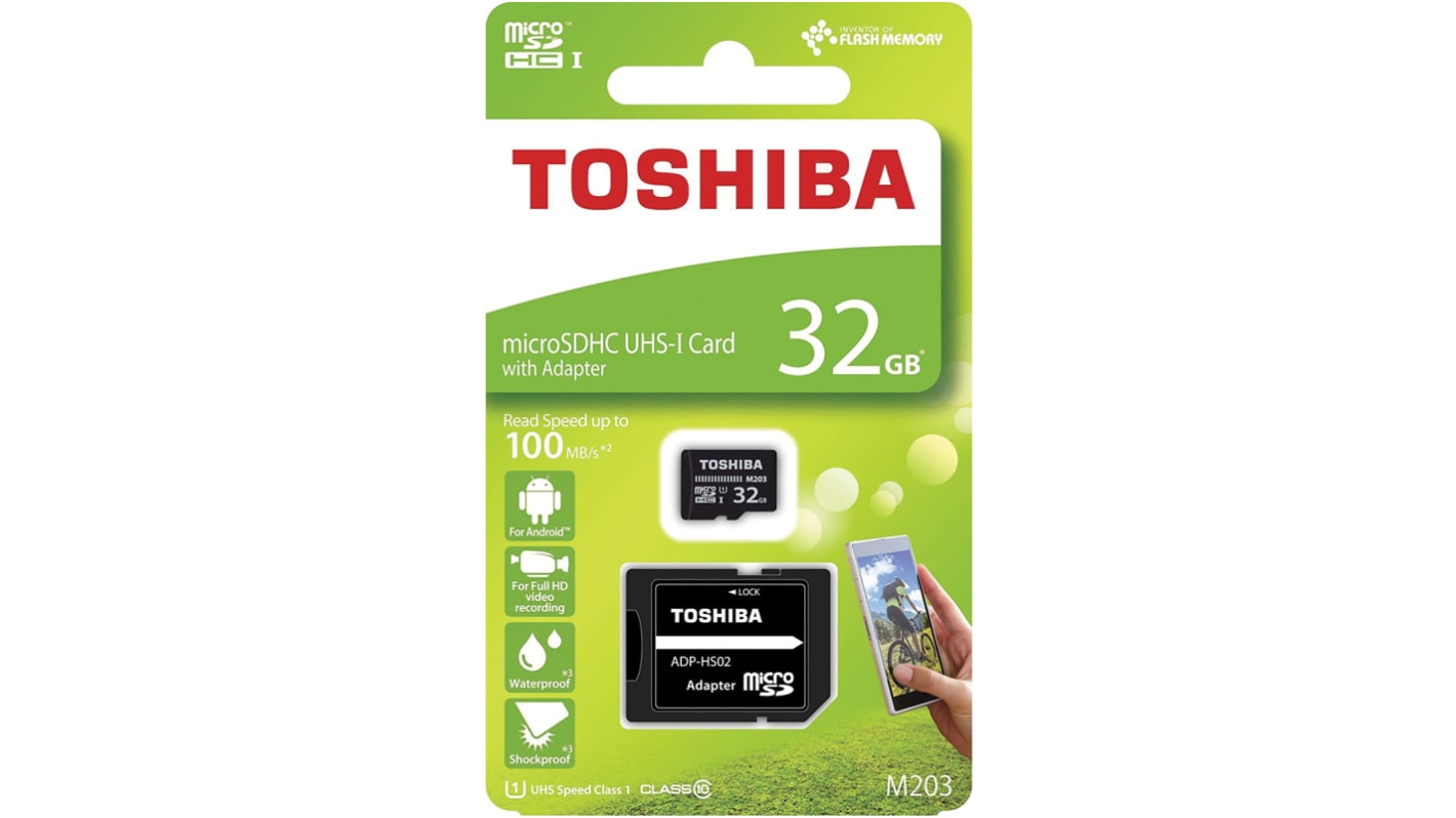 Toshiba M203 MicroSD Micro SD Karte 32 GB Class 10, UHS-1 U1
