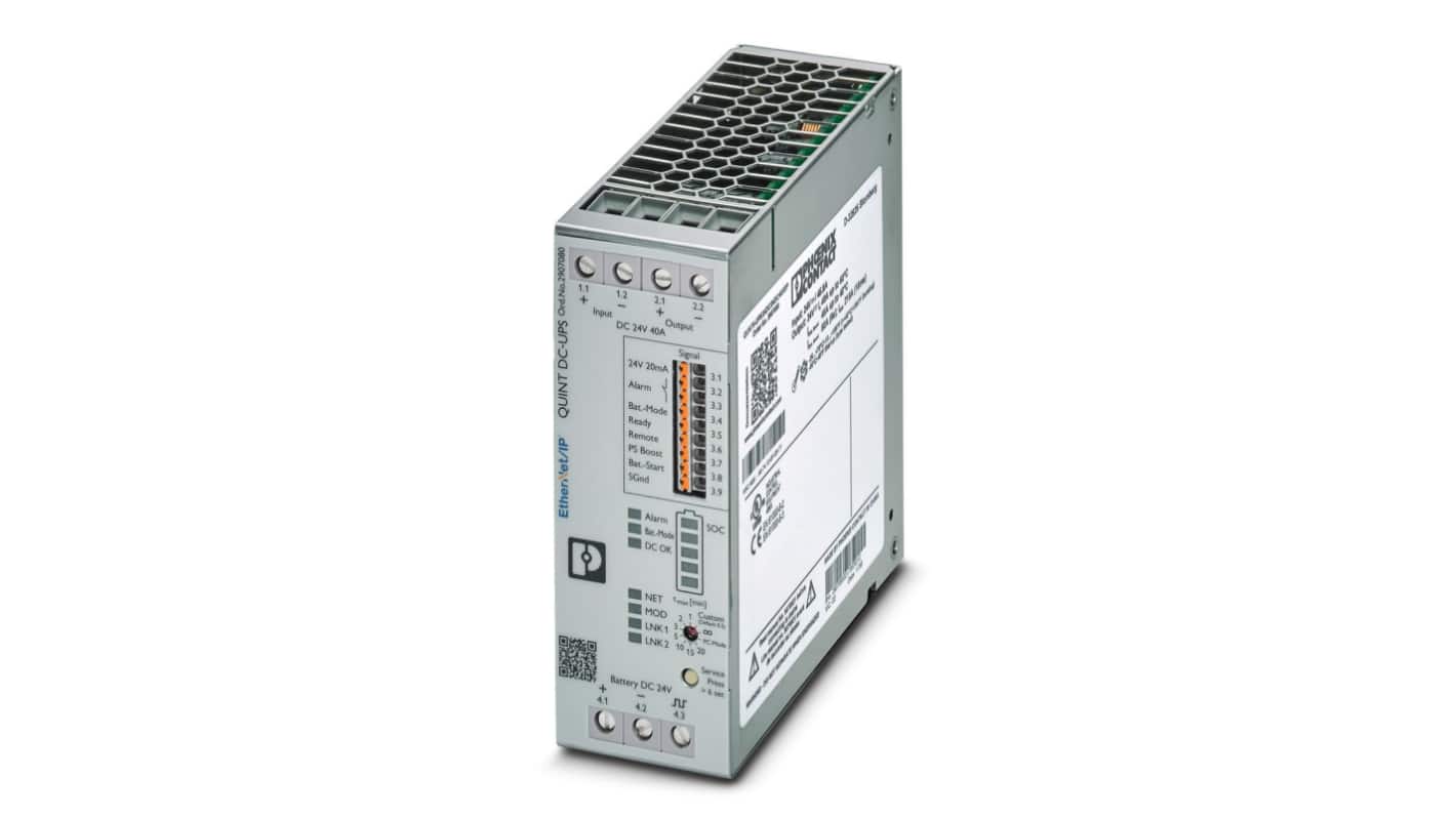Phoenix Contact 18 → 30V dc Input DIN Rail Uninterruptible Power Supply (1.12kW), QUINT4