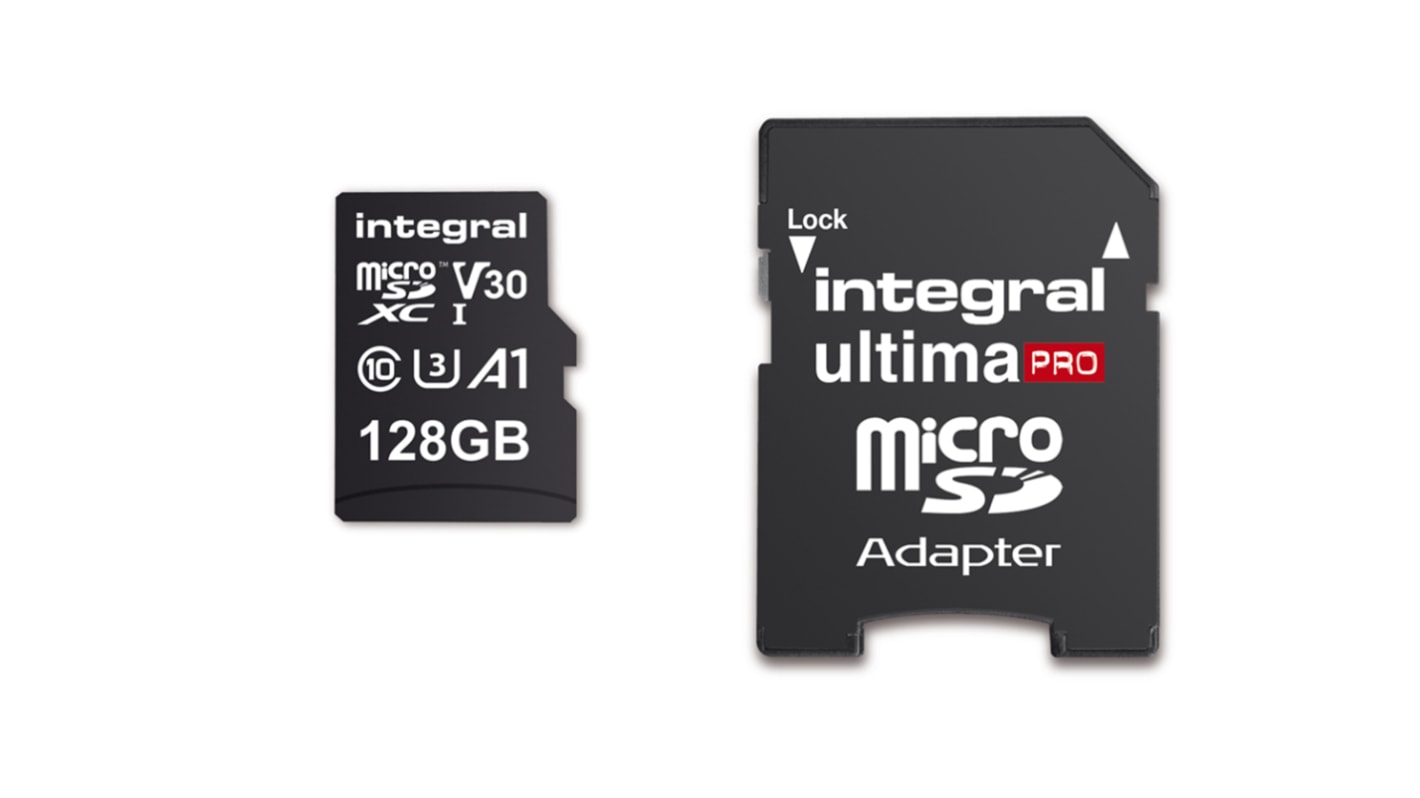 Tarjeta Micro SD Integral Memory MicroSDXC No 128 GB ultimaPRO -25 → +70°C