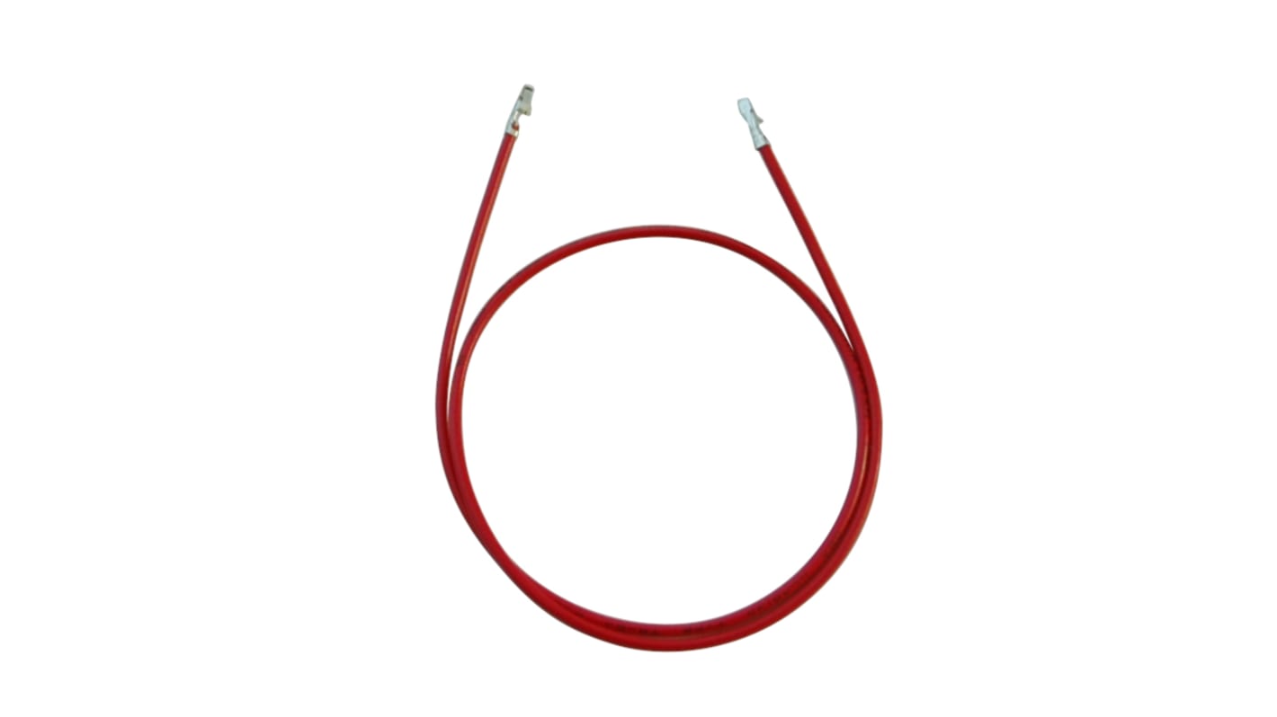RS PRO 端子线, 0.25mm², 300mm长, 红色, 1 A, DF11母头转DF11母头