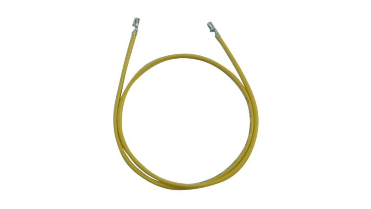 RS PRO Female DF14 to Female DF14 Crimped Wire, 300mm, 0.14mm², Yellow