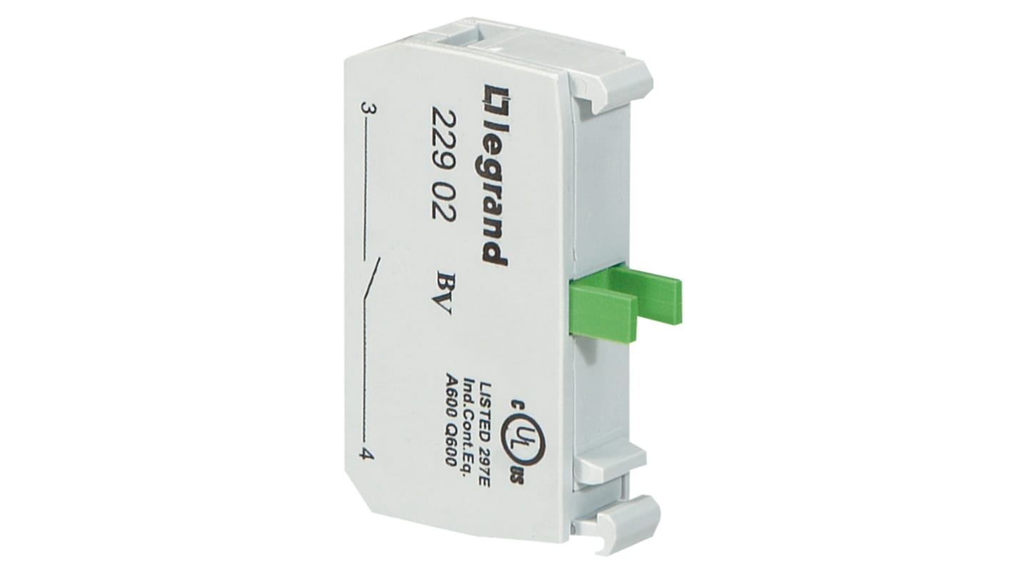 Legrand OSMOZ Contact & Light Block - SPNO 600 V ac