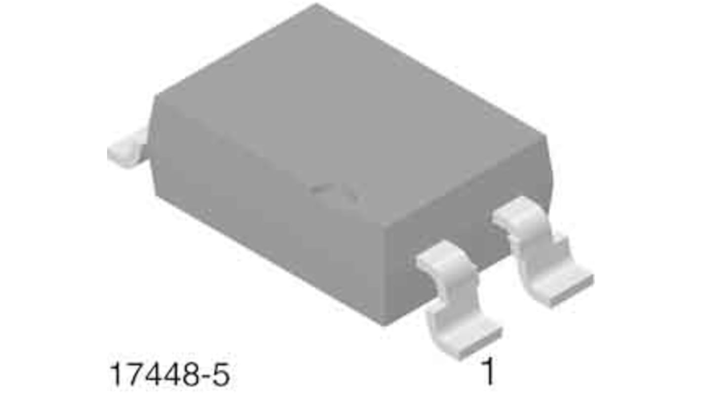 Optoacoplador Vishay SFH de 1 canal, Vf= 1.65V, Viso= 5.3 kVrms, IN. DC, OUT. Fototransistor, mont. superficial,