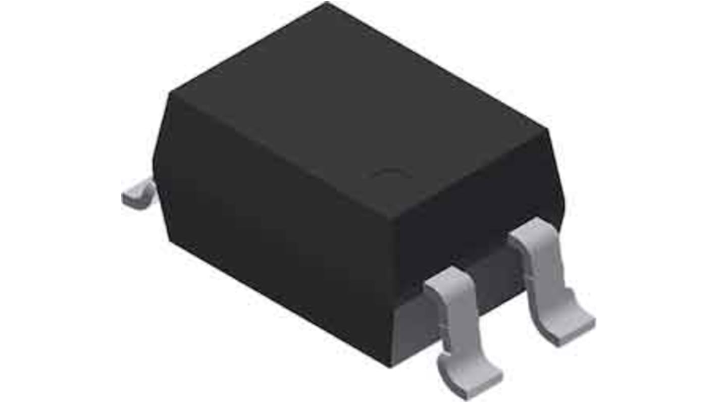 Optoacoplador Vishay VOR de 1 canal, Vf= 1.5V, Viso= 5.3 kVrms, OUT. MOSFET, mont. pasante, encapsulado DIP, 4 pines