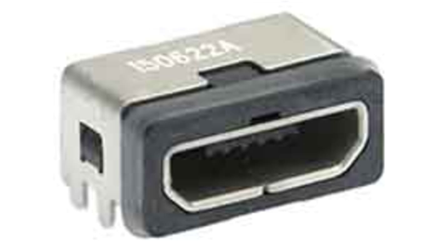 Molex 204926 USB-Steckverbinder 2.0 Micro B Buchse / 1.8A, SMD