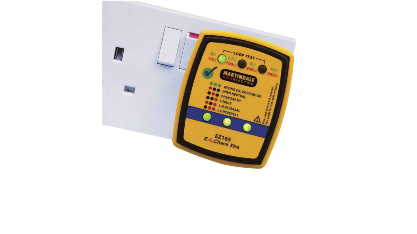 Martindale Socket Tester 13A 230V ac CAT II 300 V